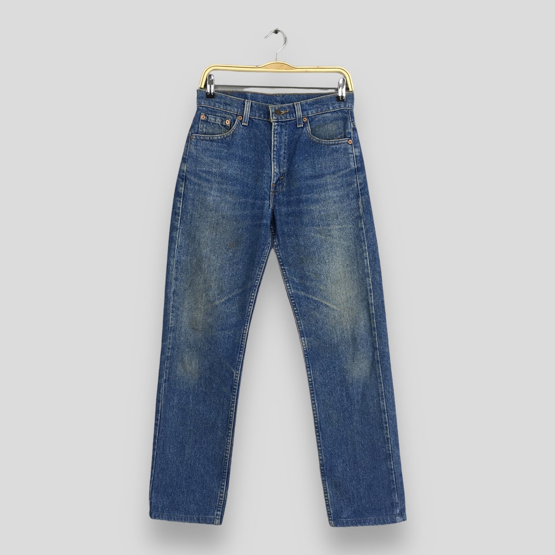 未使用 LEVI'S VINTAGECLOTHING 505-0217 W31 Size 28x29.5 Vintage Levi's 505 0217 Light Wash Zipper Jeans 1990s