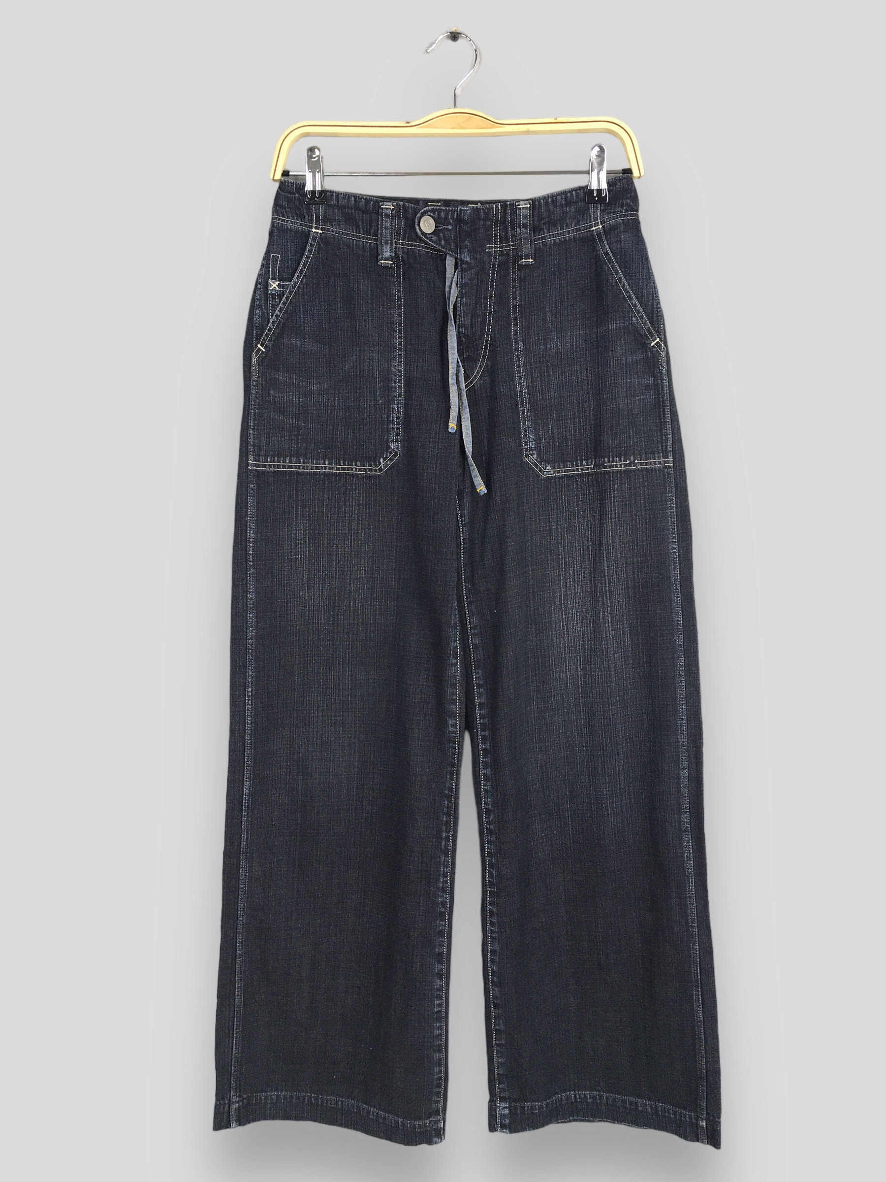 ёра flare jeans(BLUE) 26インチ Size 26x30 Vintage 45rpm Japan Blue Wide Leg Flared Jeans