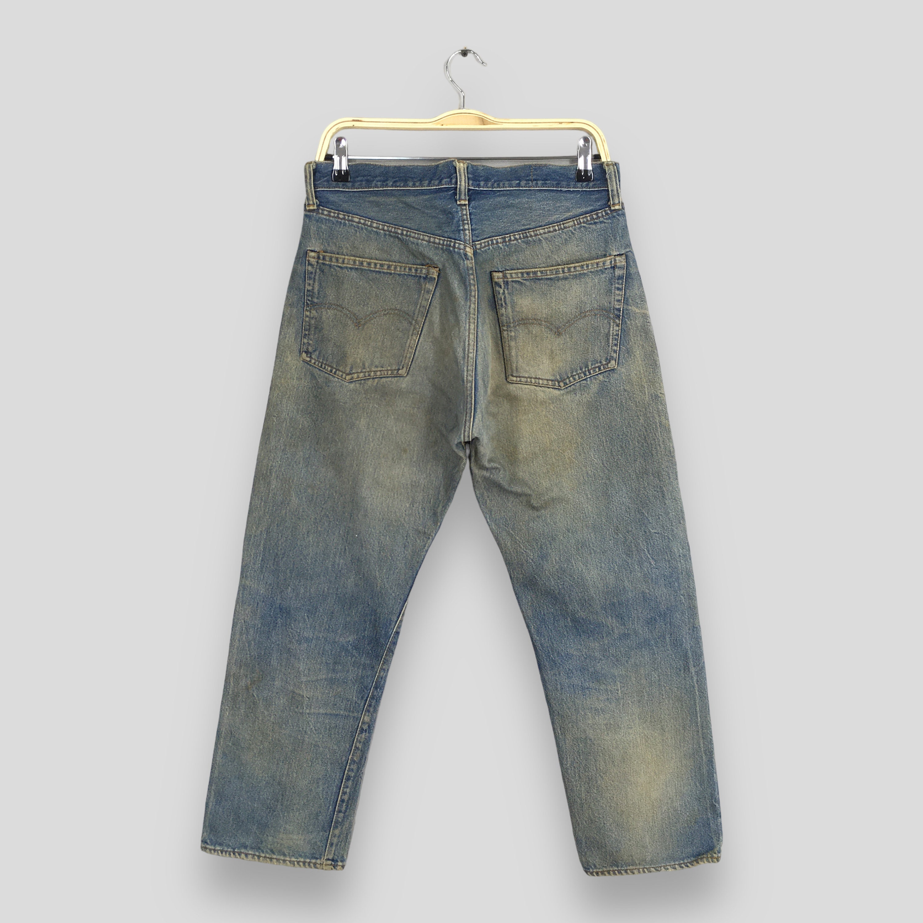Size 31x25.5 Vintage 70s Levi's 501 Selvedge Stonewash Jeans 80s