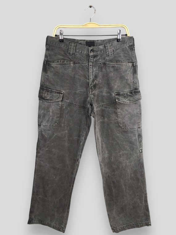 Maat 30 x 29 5 Balken Japan Timmerman Jeans Werkkleding Militaire Stijl Vervaagde Zwarte Broek Werkbroek Japans Merk Karwei Dikke Jeans W30 Etsy Nederland