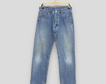 Short Jean Levi's 501 Vintage Années 90 - USA Made - Lightwash - Taille W28 - Occasion