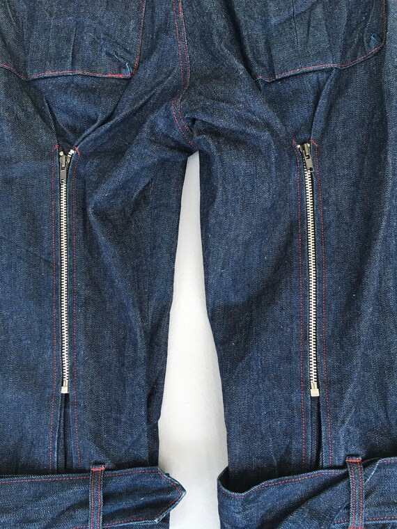 Size 28x28.5 Vintage Here There Bondage Strap Punk Blue Size 28x28.5 Vintage Here There Bondage Strap Punk Blue