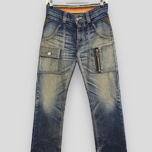 Size 28x32 Vintage Edwin Blue Trip 512 Faded Blue Jeans Distressed Jeans Edwin Stonewash Jeans Low Rise Denim Edwin Bush Pants Jeans W28