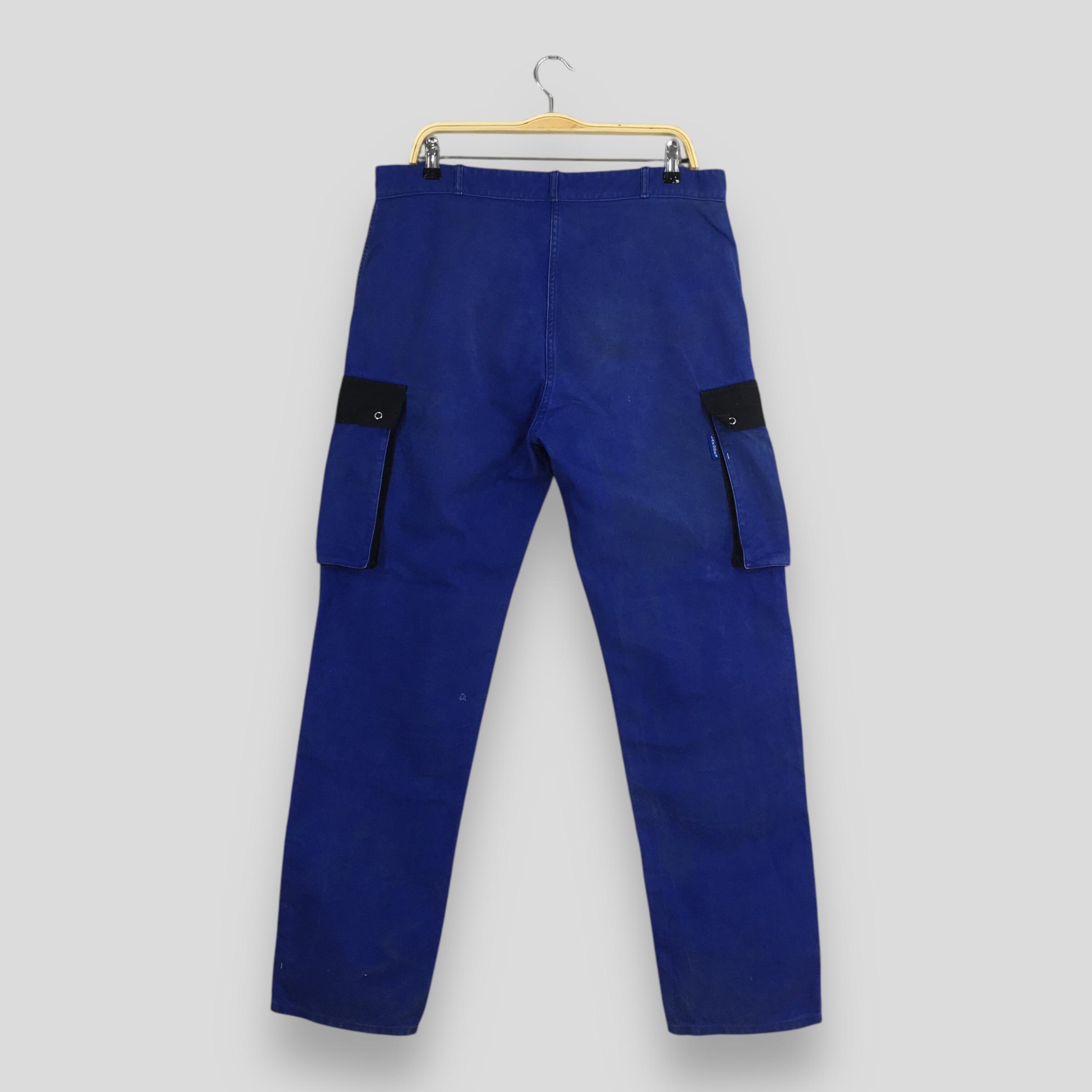 Size 35x31.5 Vintage 80s Lafodex French Workwear Pants French Blue