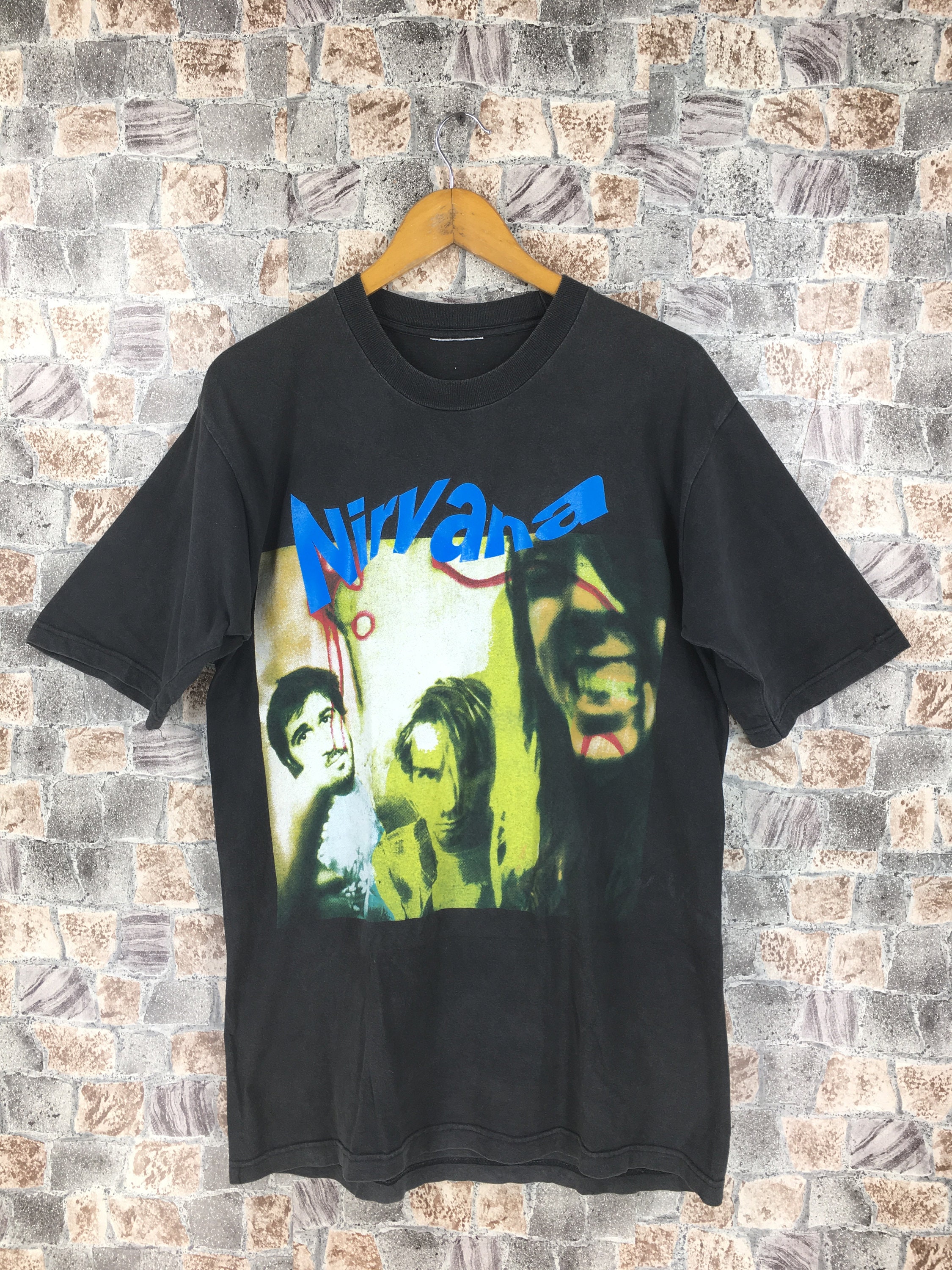 Vintage Nirvana Grunge T Shirt 90s Nirvana Tribute Rise and | Etsy