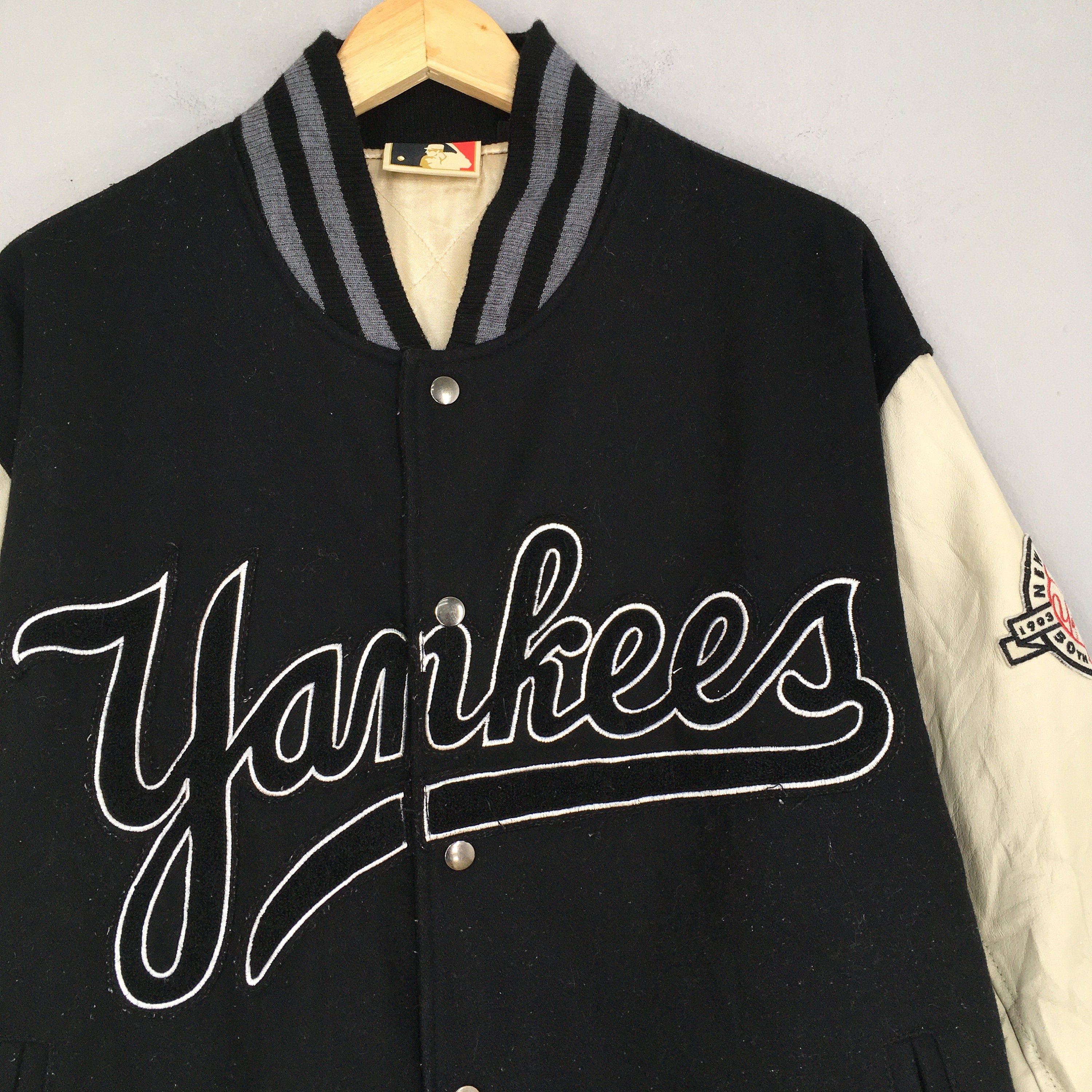 Wool/Leather New York Yankees Retro Classic Varsity Jacket