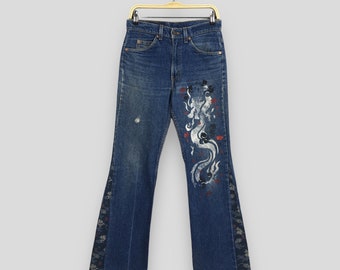 Size 30x26.5 Vintage 90s Levi's 517 Flared Jeans Levis Blue