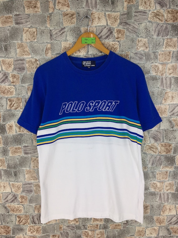 Vintage Polo Sport Spell Out Tshirt Men Medium 199