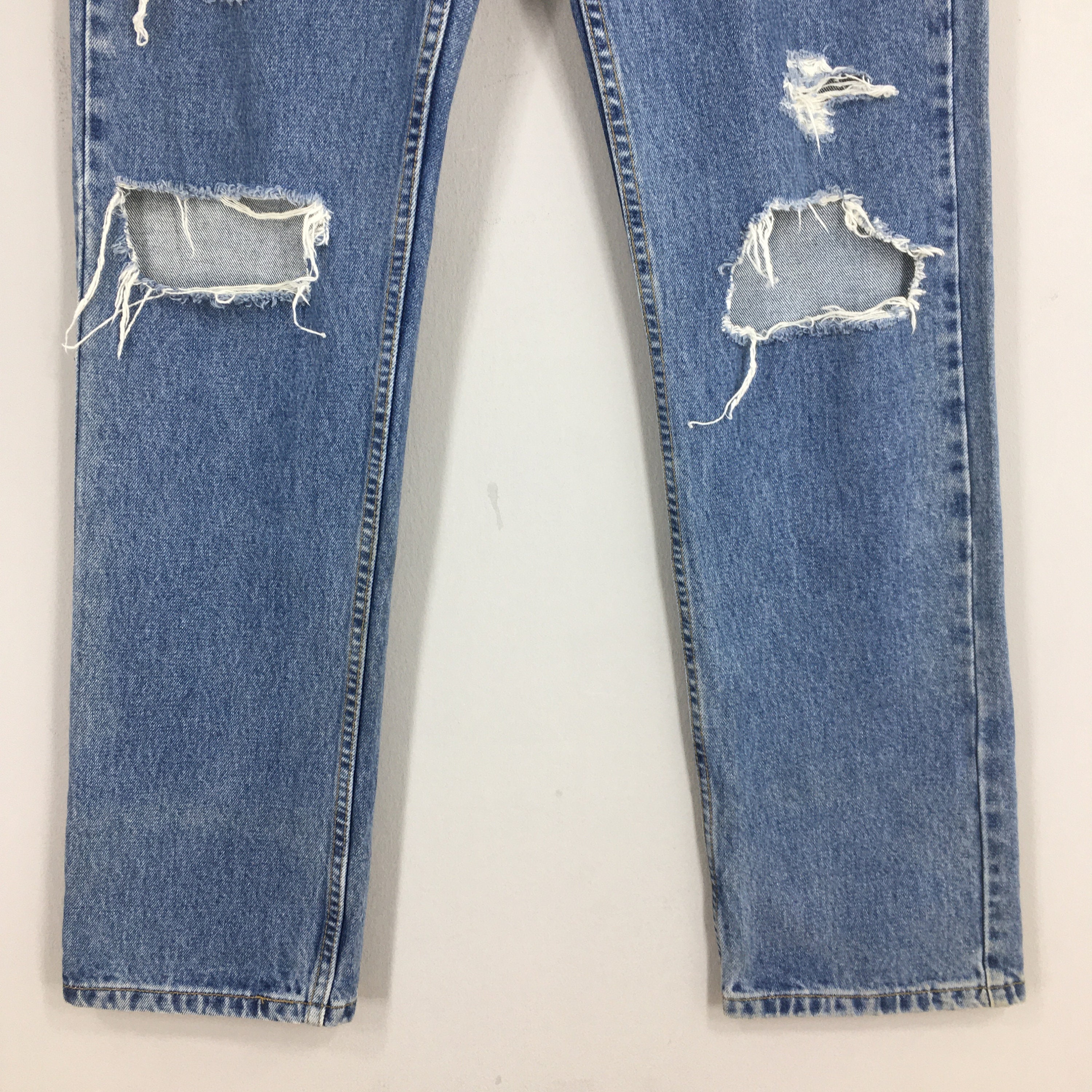 Size 31x32 Vintage Levi's 505 Light Wash Zipper Jeans 1990s Levi's