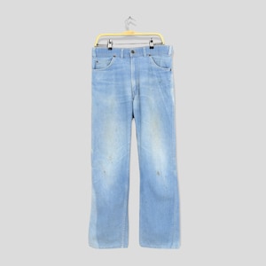 Size 34x31 Vintage Levi&#39;s Relaxed Fit Light Wash Blue Jeans Dirty Denim 1980s Levis Panatela Faded Denim Levis Jeans Levis Stone Washed W34