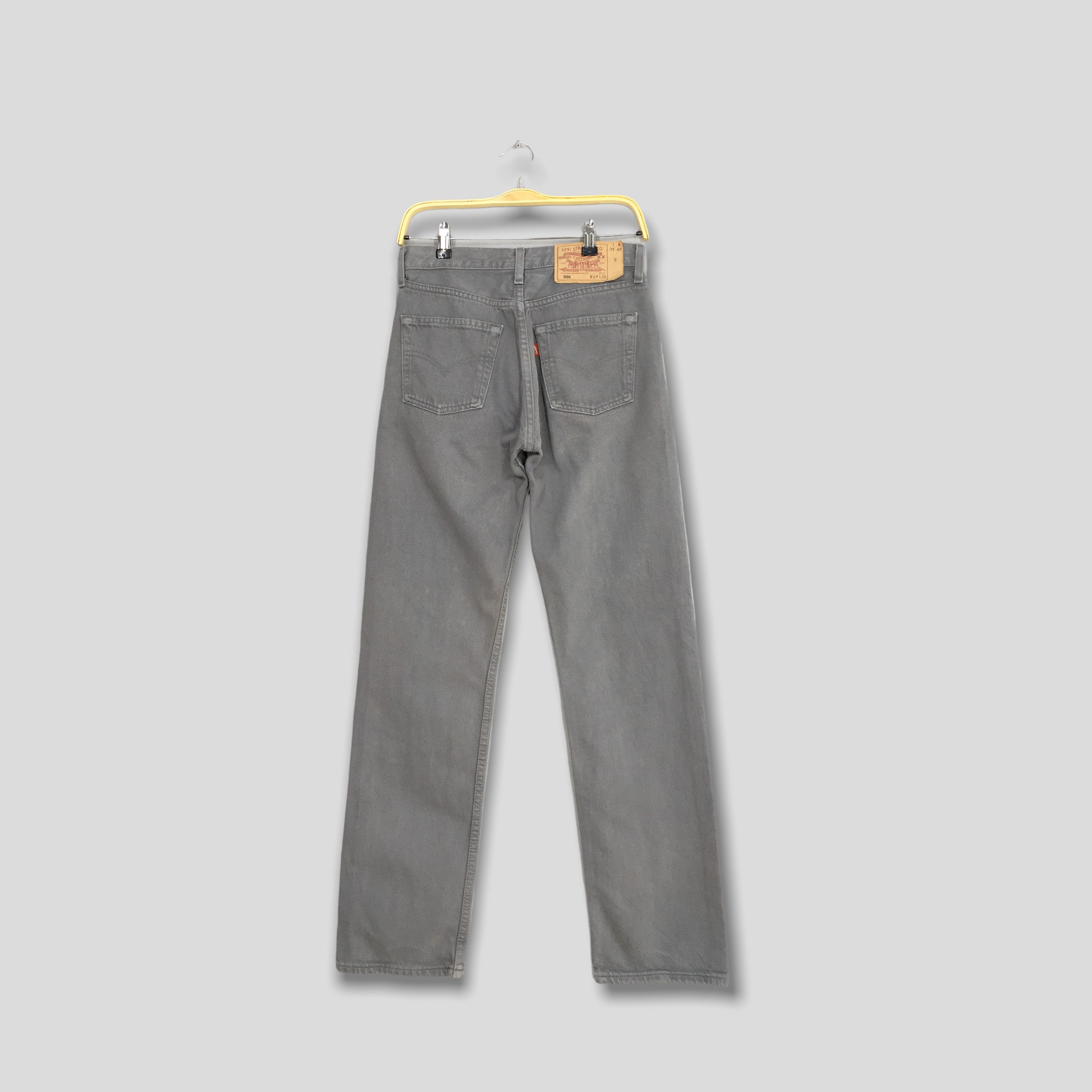 Size 28x32 Vintage Levi's 501 Grey Overdyed Jeans Slim Fit Size 28x32 Vintage Levi's 501 Grey Overdyed Jeans Slim Fit