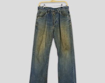 Size 31x29.5 Vintage 90s Lee Riders Faded Dirty Jeans Redline Jeans 1990s Lee Usa Zipper Denim Medium Rise Jeans Lee Stonewash Denim W31