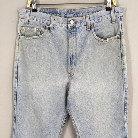 Size 33x30 Vintage 1990's Levi's 517 Pale Blue Flared Jeans Unisex