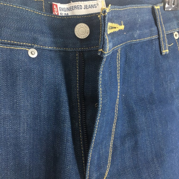 Size 27x32.5 Vintage Levis Engineered Jeans Dark … - image 5