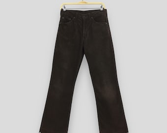 Talla 29x28 Levi's 517 Vintage Bootcut Flared Panuroy Pants Levi's de los 90 Bell Bottom Pants Levi's Decolored Brown Wide Leg Levis 517 Hippies 229