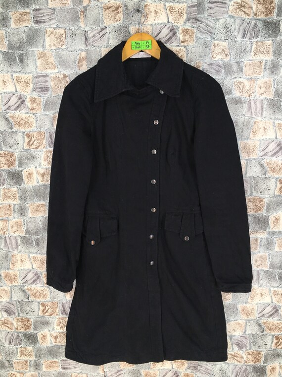 Vintage Japanese Trench Coats Black 