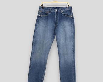 【90s】Levi's 501xx USA製 W35 Vintage 90's Levi's 501XX Jeans, Distressed, Short Denim