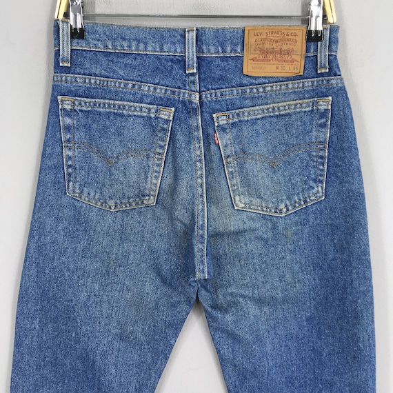 未使用 LEVI'S VINTAGECLOTHING 505-0217 W31 Size 28x29.5 Vintage Levi's 505 0217 Light Wash Zipper Jeans 1990s