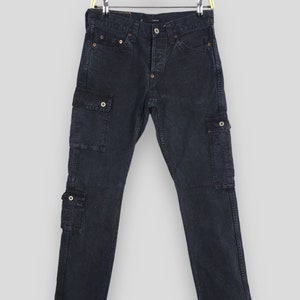 Size 27x30 Johnbull Japan Black Jeans Multi Pocket Carpenter Pants Johnbull Duck Chore Jeans Straight Cut Slim Fit Cargo Pants Denim W27