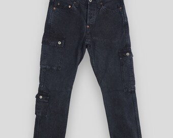 Size 27x30 Johnbull Japan Black Jeans Multi Pocket Carpenter Pants Johnbull Duck Chore Jeans Straight Cut Slim Fit Cargo Pants Denim W27