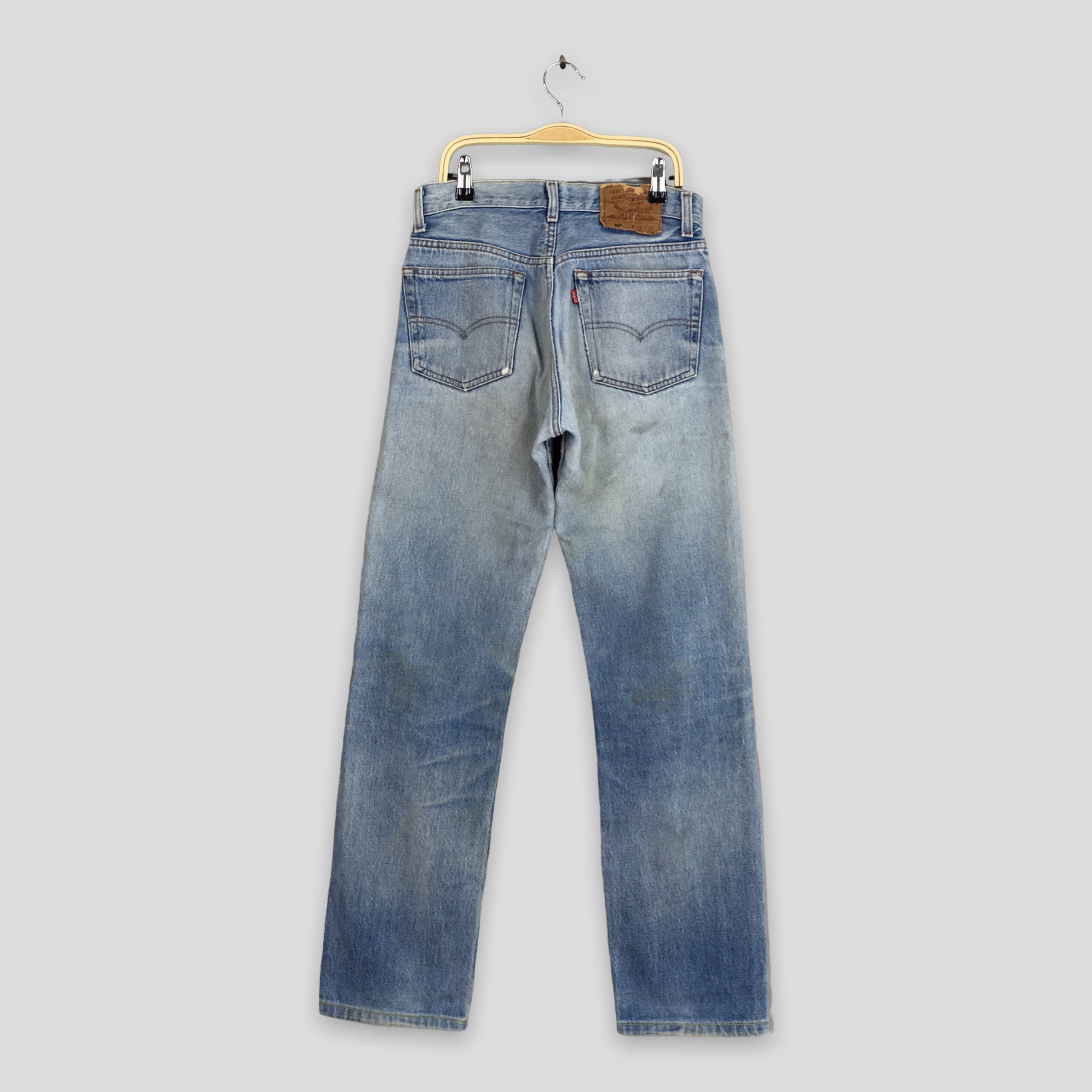 Size 27x30.5 Vintage 1980s Levi's 501 Faded Blue Jeans Stonewash