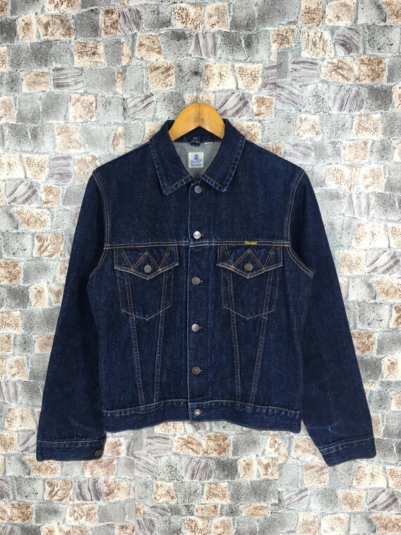 Vintage 1980s Wrangler Blue Bell Denim Jeans Jacke