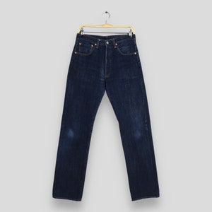 Size 29x32 Vintage Levi&#39;s 501XX Big E Jeans LVC Redline Levi&#39;s Faded Jeans Distressed Blue Jeans Levi&#39;s Selvedge Jeans Ripped Denim W29