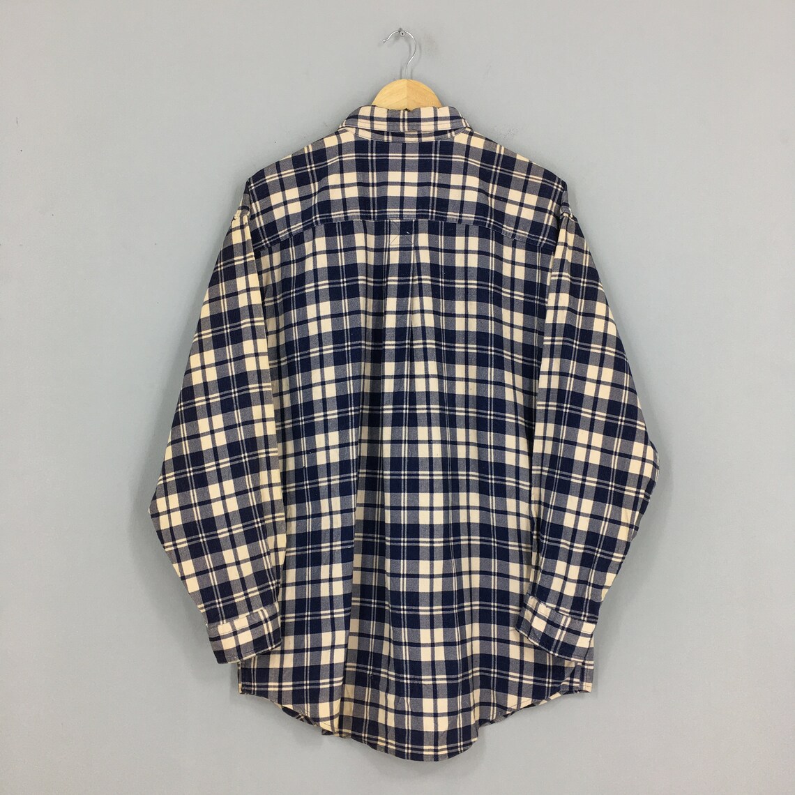 Vintage 90s LL Bean Tartan Flannel Shirt Mens Medium Ll Bean - Etsy