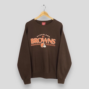 Vintage Cleveland Browns NFL Sweatshirt XLarge Cleveland Browns Rugby Jumper Cleveland Browns National Football Sweater Browns Crewneck XL