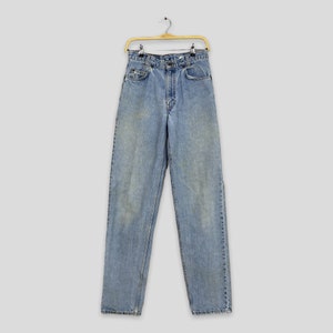 Size 28x33 Vintage 90s Levi&#39;s 550 Relaxed Fit Jeans Tapered Leg Denim 1990s Levi&#39;s Blue Faded Denim Levi&#39;s Tapered Jeans Levis Mom Jeans W28