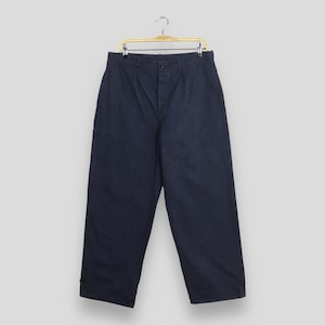 Size 31x28.5 Vintage 1980s French Work Military Pants French Blue Cargo Pants Frenchwork Sanforized Stencil European Uniform Trouser W31