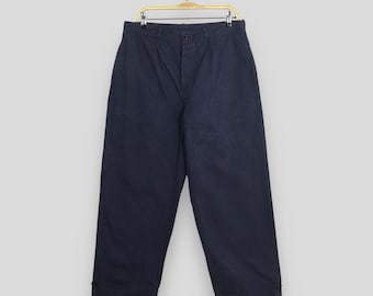 Early 1900s Work Pants Timeworn Textile Art 56 Inch Waist Vintage