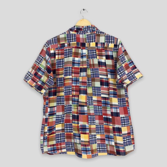 Vintage Global Work Patchwork Checkered Flannel M… - image 6