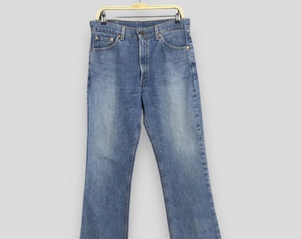 Size 32x28 Vintage 90s Levi's 517 Flared Jeans Levis Blue Bootcut