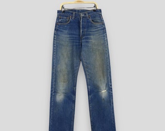 Size 27x30.5 Vintage 80s Levi's 501 Faded Dirty Redline Jeans