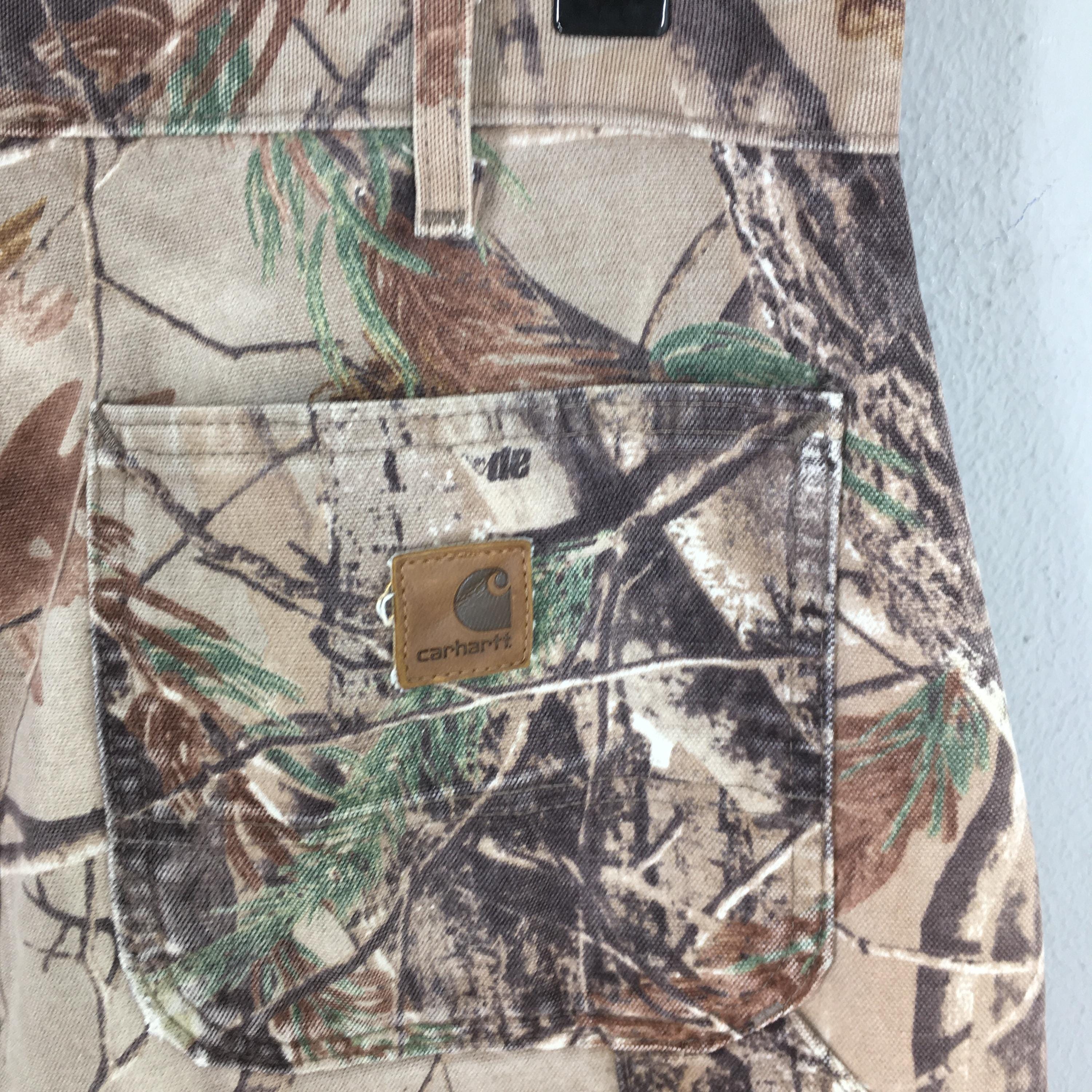 Size 29x30 Vintage Carhartt Mossy Oak Brown Pants Workwear Double
