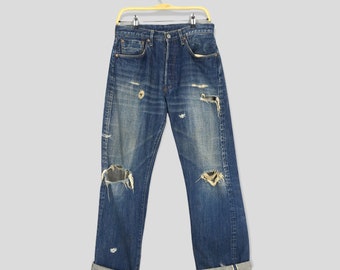 Levi's 501. 66前期　BIG E Vintage 1960s Levis 501 Jeans Selvedge Big E #4 Button Stamp