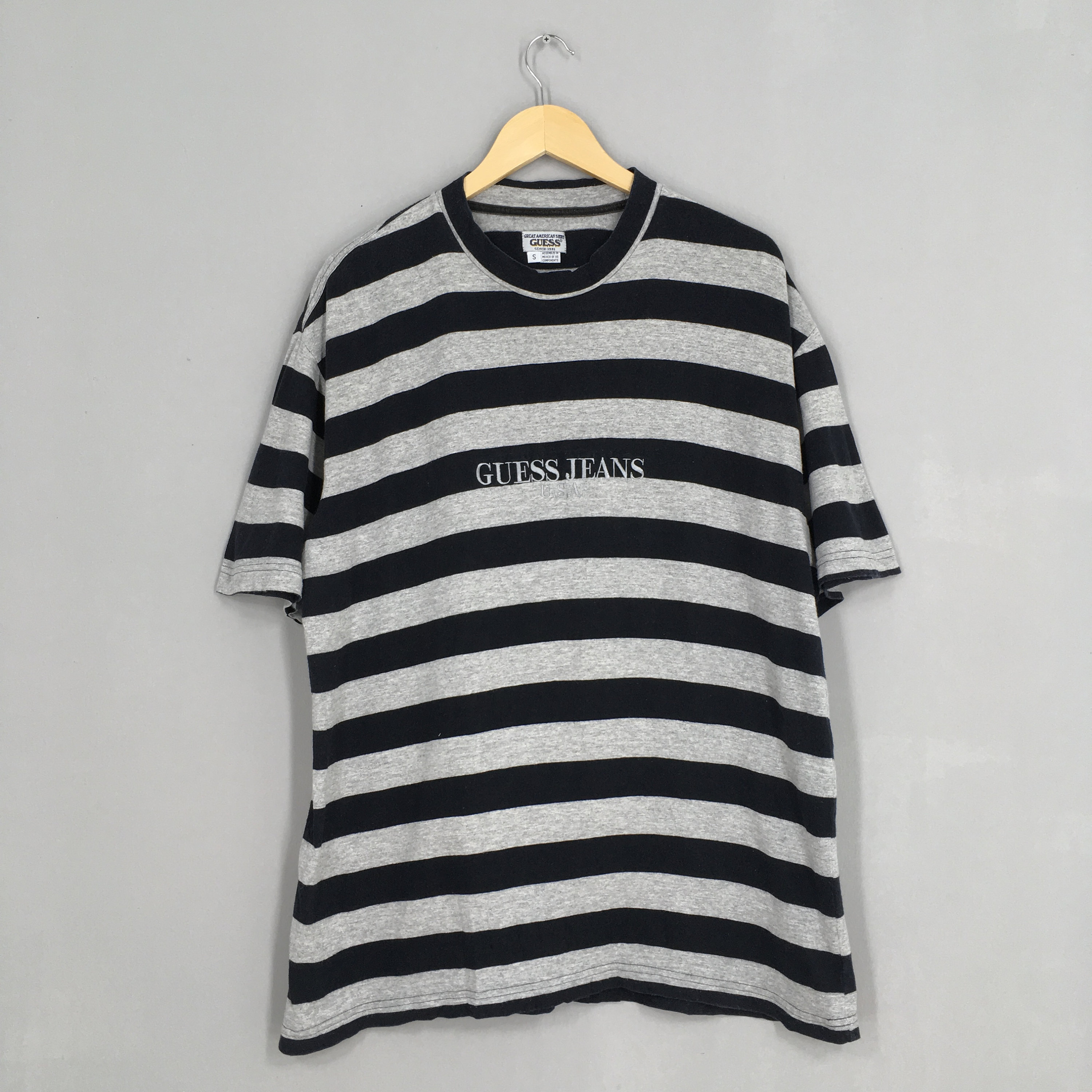 Vintage Striped Tshirt Small 1990's Guess - Etsy