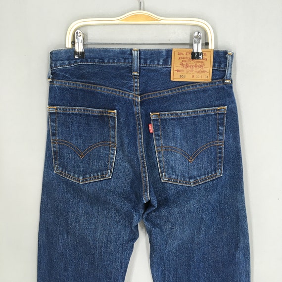 Size 28x33 Vintage Levi's 505 Faded Blue Stonewas… - image 9