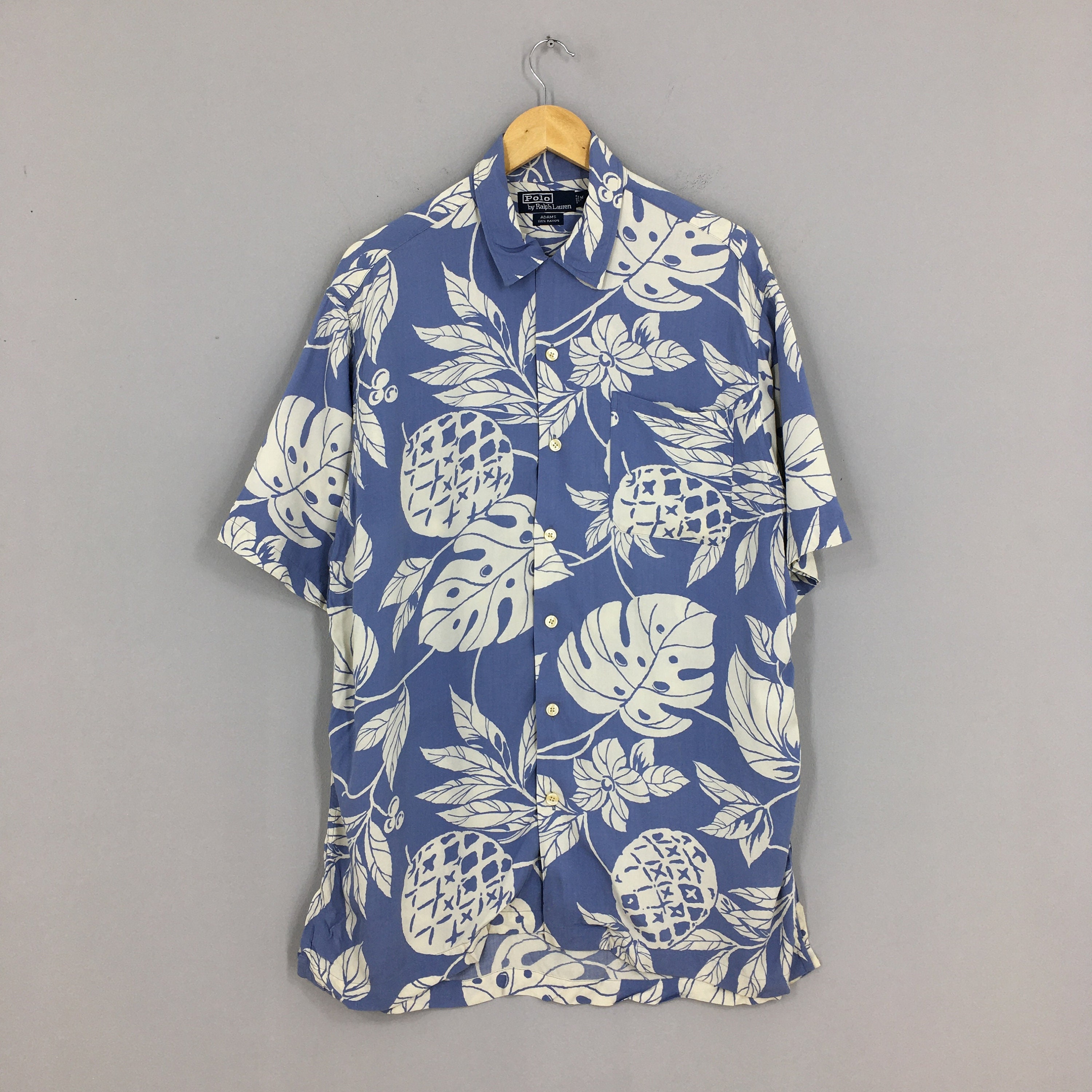 Vintage Polo Ralph Lauren Hawaiian Pineapple Rayon Shirt - Etsy