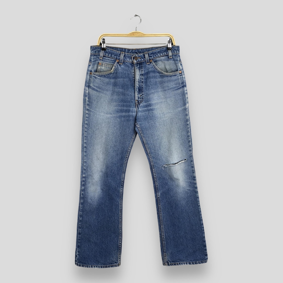 Size 31x28.5 Vintage Levi's 517 Faded Stonewash Flare Bootcut