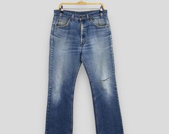 Size 31x28.5 Vintage Levi's 517 Faded Stonewash Flare Bootcut