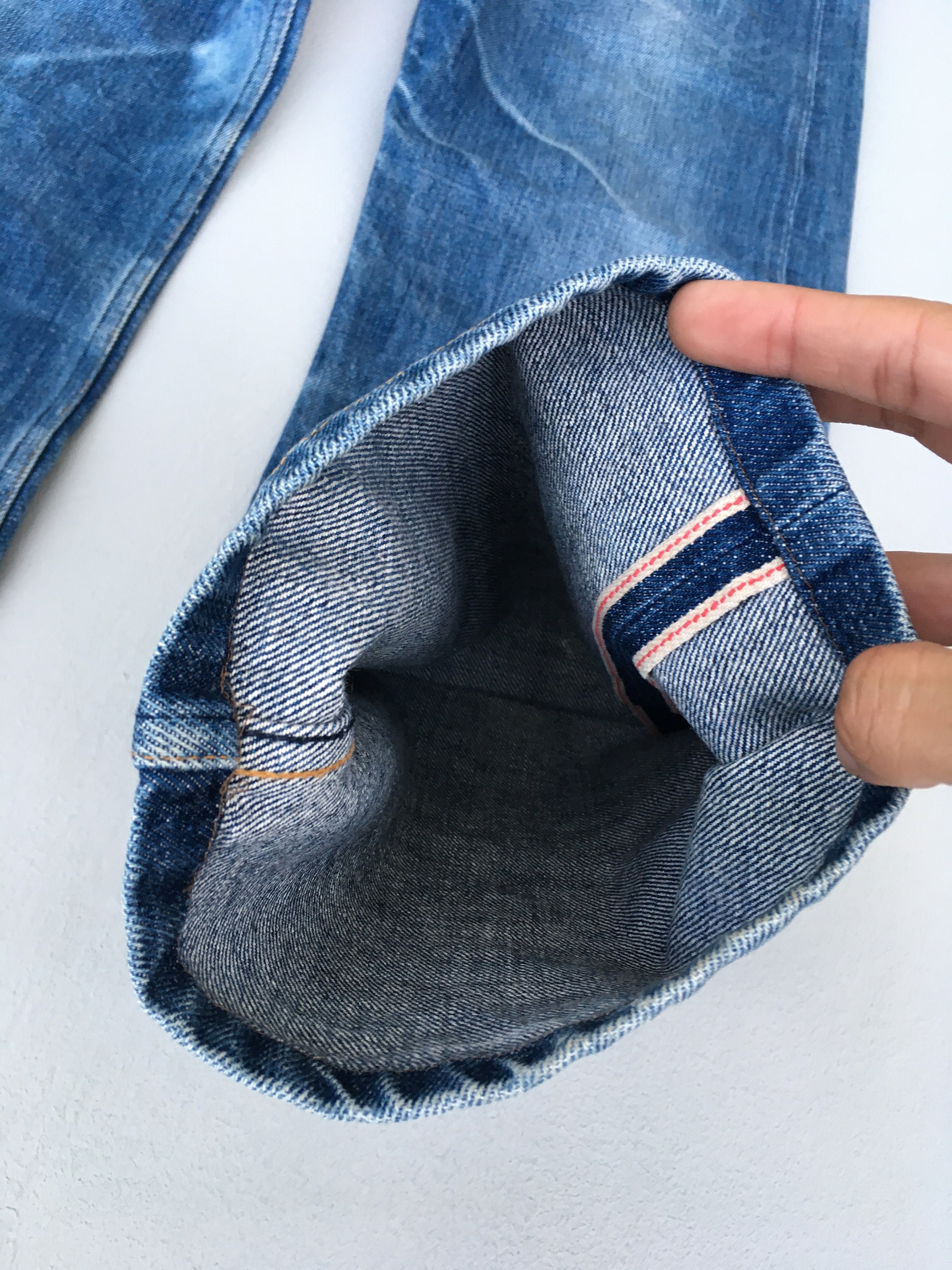Size 28x27.5 Vintage APC France Indigo Blue Selvedge Jeans