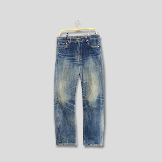 Size 33x30 Vintage Levi's 505 Slim Fit Jeans Indigo Blue Size 33x30 Vintage Levi's 505 Slim Fit Jeans Indigo Blue
