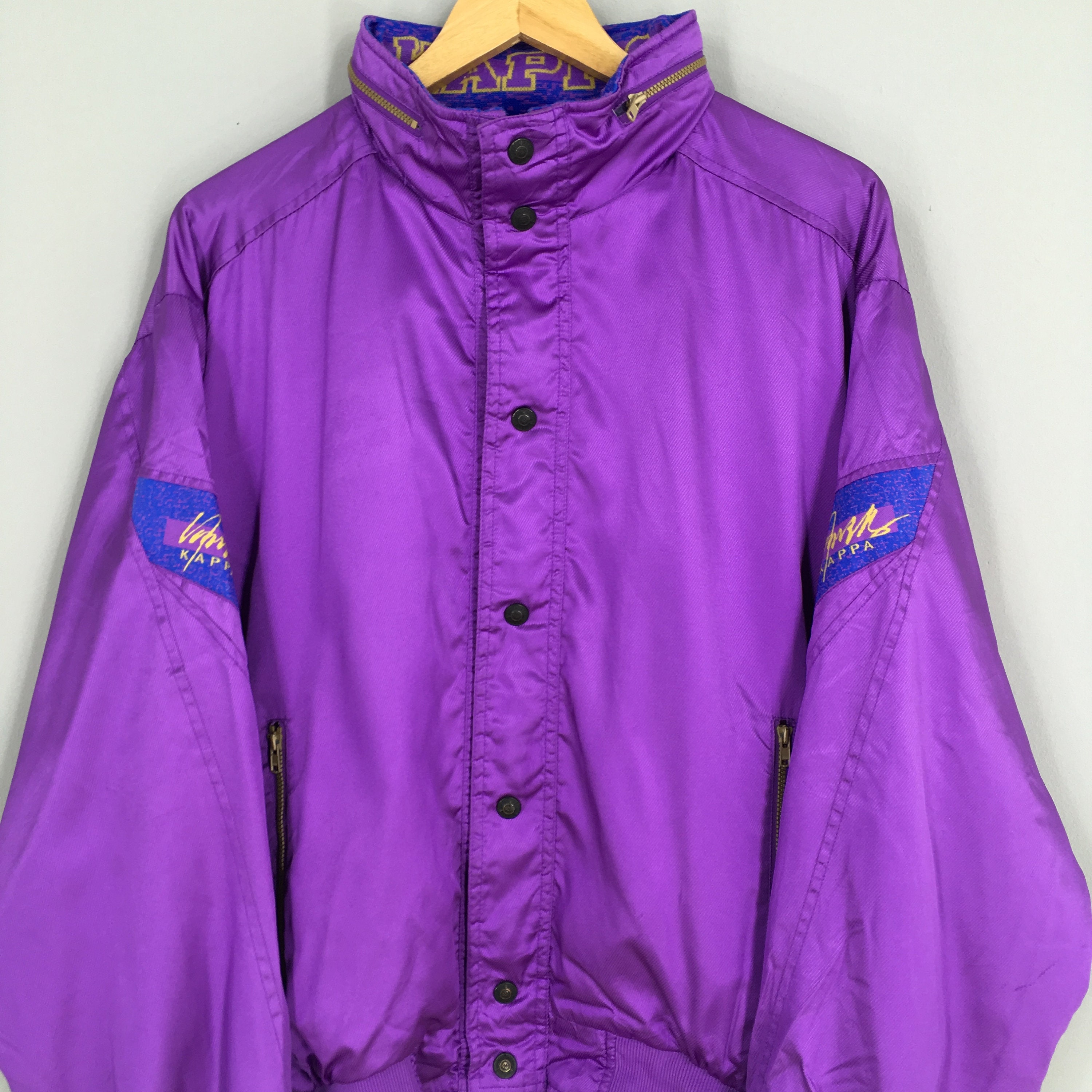 Vintage Kappa Hoodie Windbreaker Jacket XLarge 90s Retro Kappa Etsy