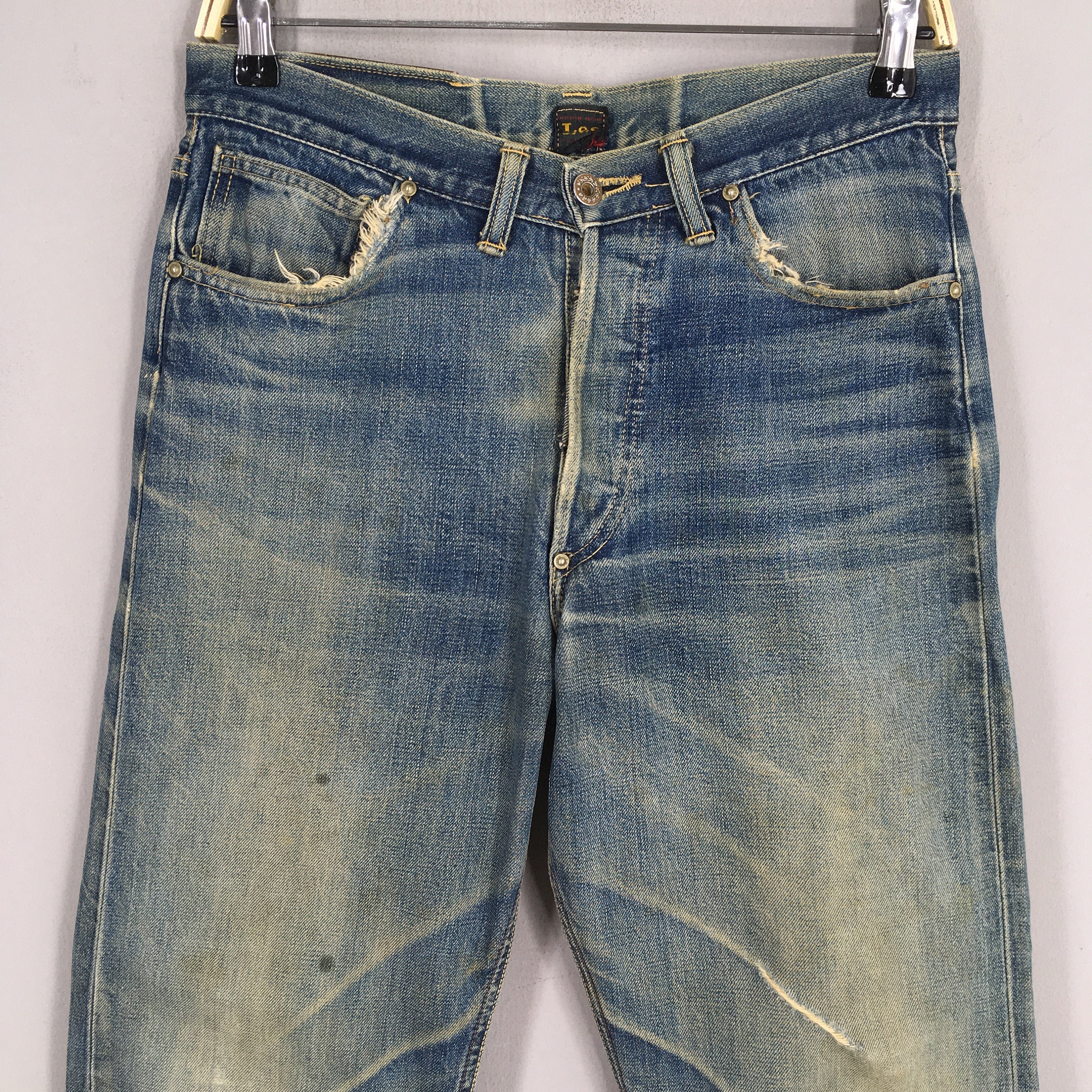 Size 29x29 Vintage Lee 2101 Union Made Blue Selvedge Jeans Size 29x29 Vintage Lee 2101 Union Made Blue Selvedge Jeans