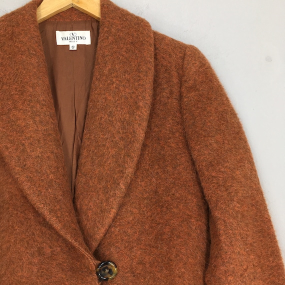 VALENTINO MISS V バレンティノ　ジャケット　ヴィンテージ Vintage Valentino Miss V Wool Alpaca Long Jacket Women Large