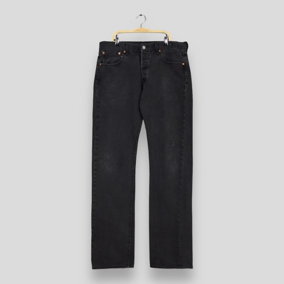 Size 34x33 Vintage 90s Levi s 501 Faded Black Jeans Light Wash Levi s Straight Cut Jeans Levi s 501 Button Fly Denim Levi s Usa Jeans W34 Etsy Canada