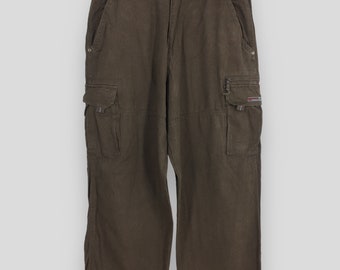 Vintage 90s Stussy Corduroy Pants: Baggy Loose Leg, Made in USA