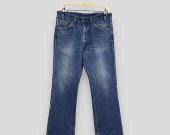 Size 32x33 Vintage Levi's 517 Bootcut Flare Jeans Faded Denim 80s